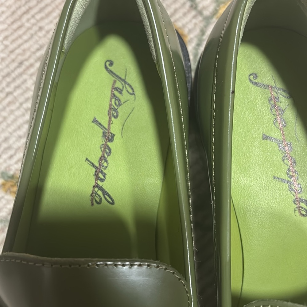 Free People Olive Green LIV Loafers‎ - Picture 2 of 8